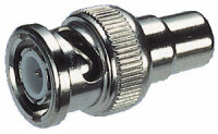 Adapter Stecker BNC-Stecker auf Cinch-Buchse