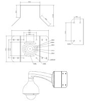 TURM Eckhalterung für Überwachungskameras an...