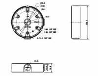 TURM Anschlussbox für mittelgroße Dome Kameras...