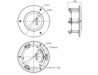 TURM Halterung für die Innendecken Montage, passend...