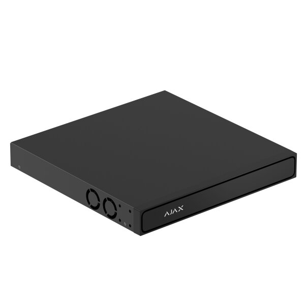 Ajax 4K NVR Rekorder für 8 IP Kameras, 1x Ethernet, Schwarz (HAN 140908)-