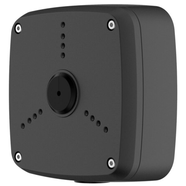 TURM witterungsfeste Anschlussbox für Bulletkameras, IP66 aus Aluminium, Schwarz