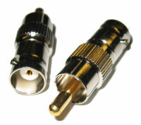 Adapter Stecker BNC-Buchse auf Cinch-Stecker für...